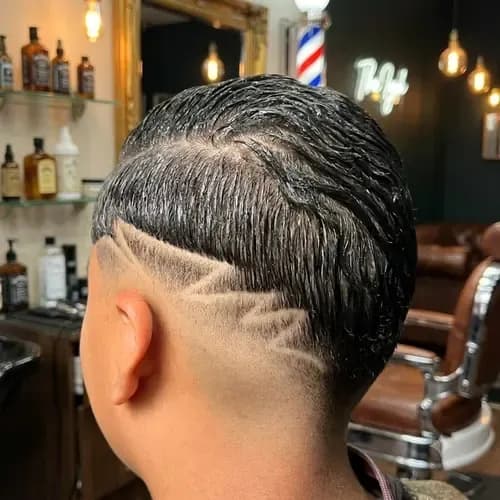 Degradê finalizado na Black Lion Barbearia