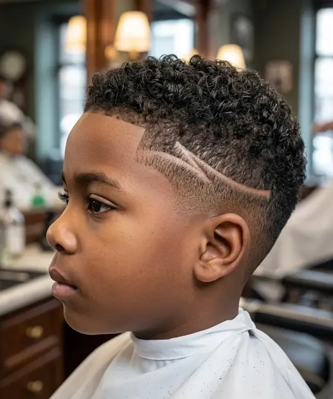 Corte infantil na Black Lion Barbearia